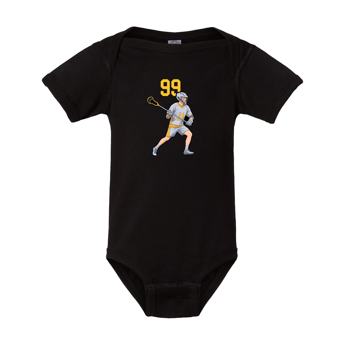 Baby Onesie — Number Top in Black