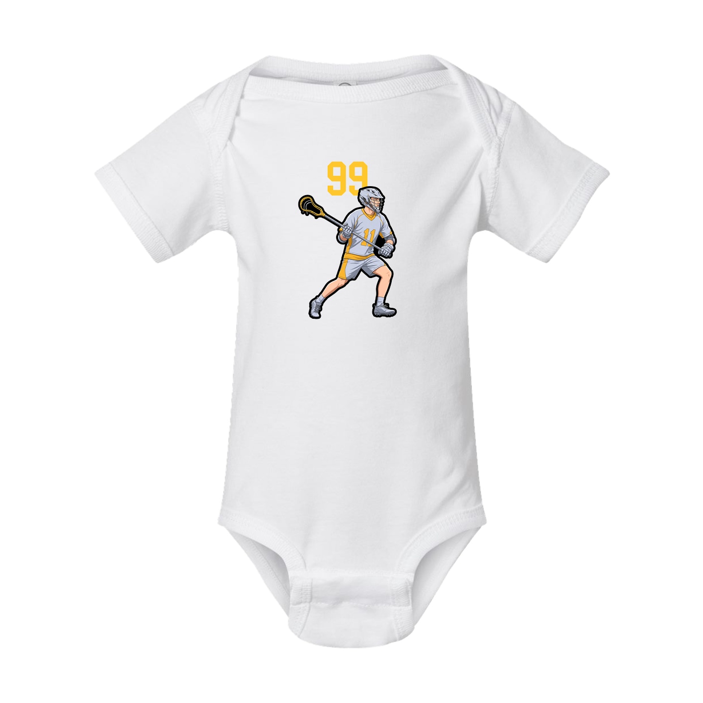 Baby Onesie — Number Top in White