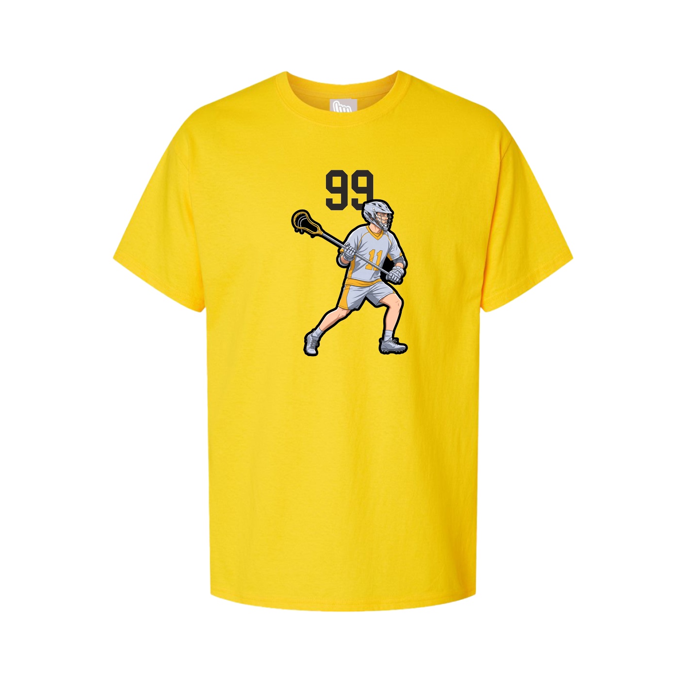 Youth Tee — Number Top in Gold