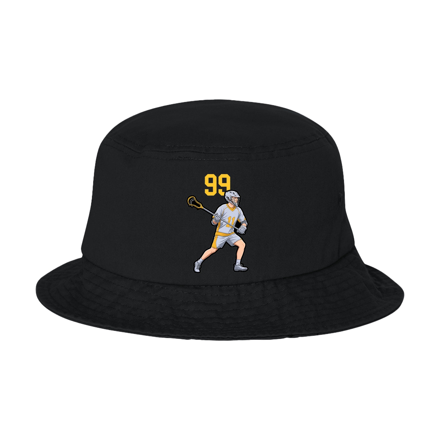 Bucket Cap — Number Top in Black