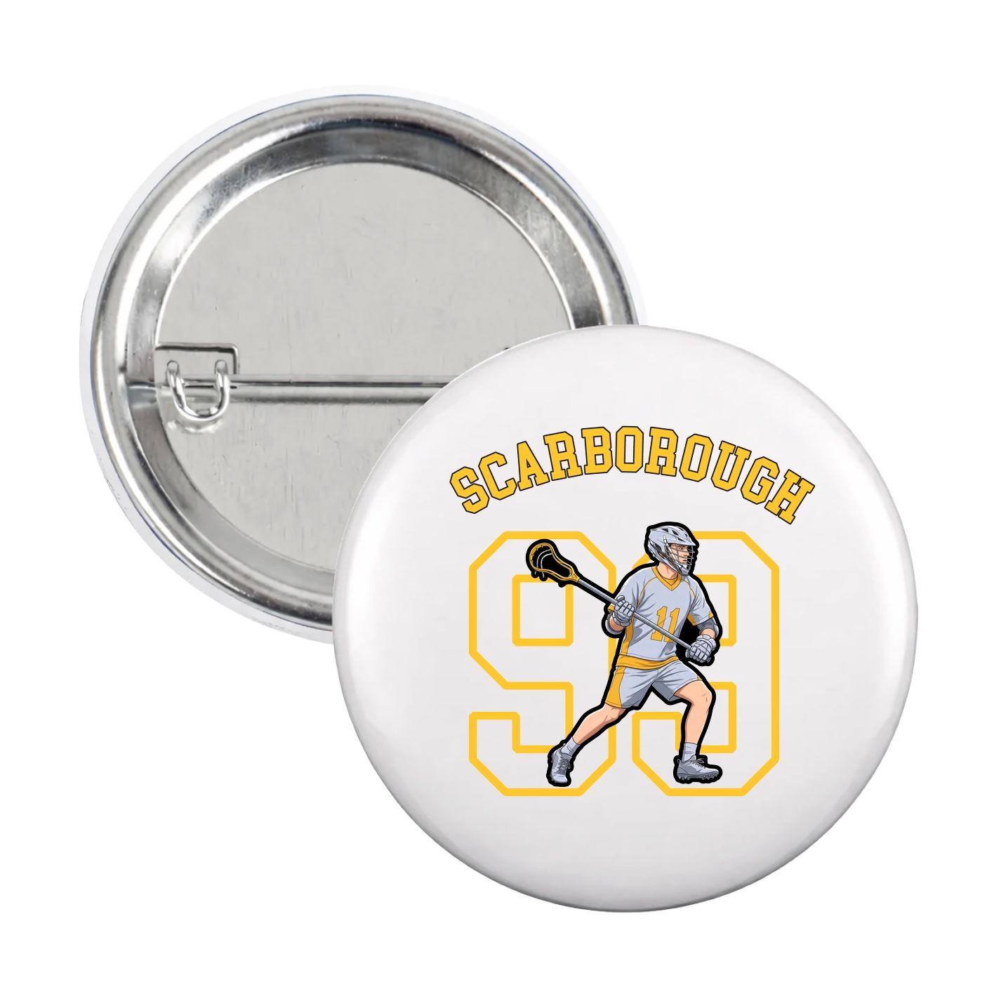 Game Day Button — Shirsey Arch in White