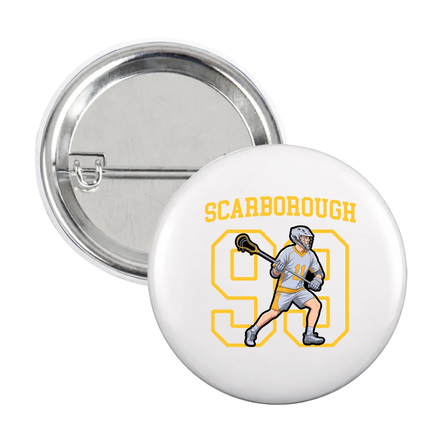 Game Day Button — Shirsey in White