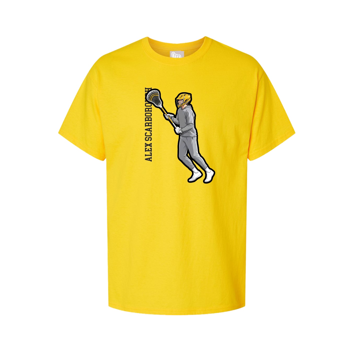 Youth Tee — Name Vertical in Gold