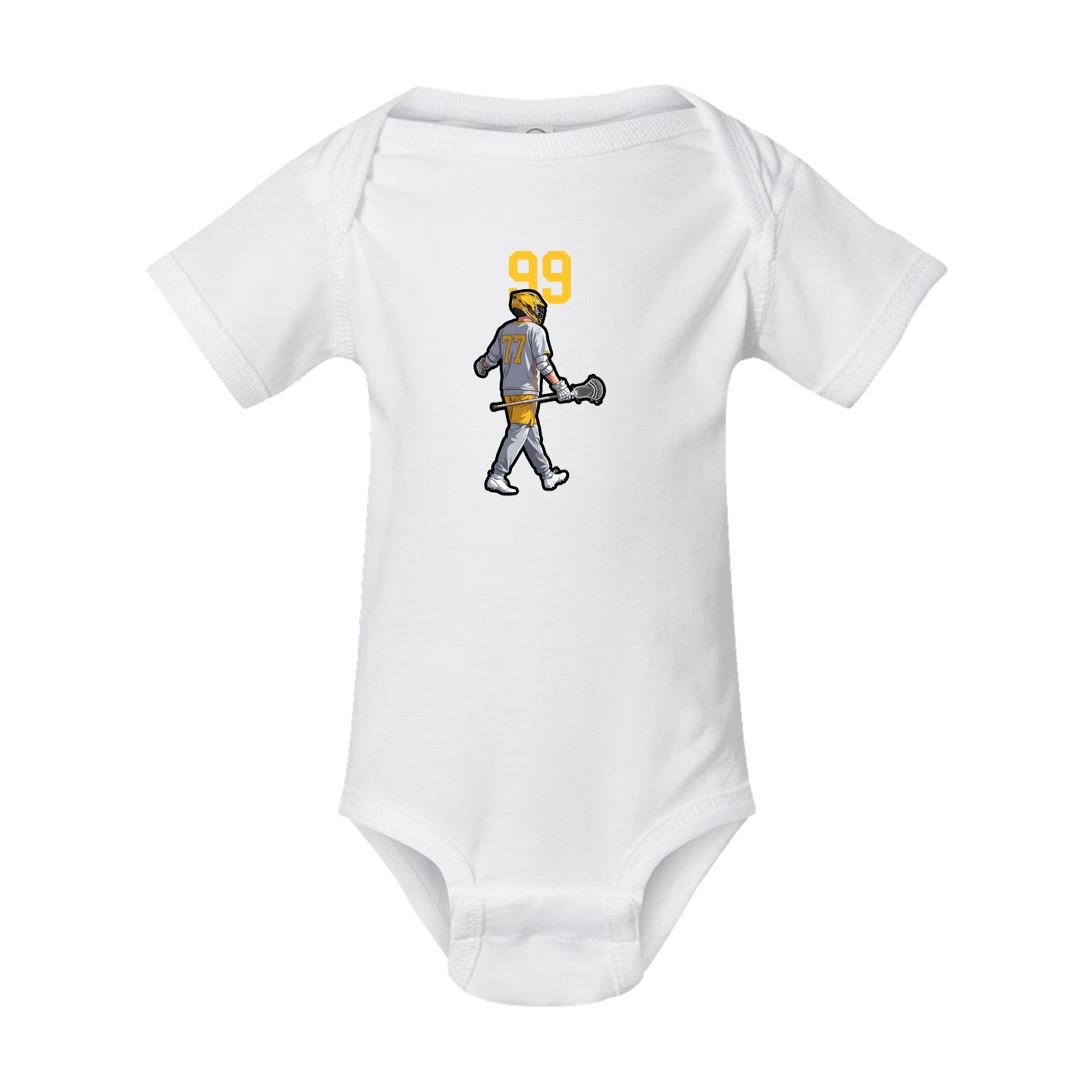 Baby Onesie — Number Top in White