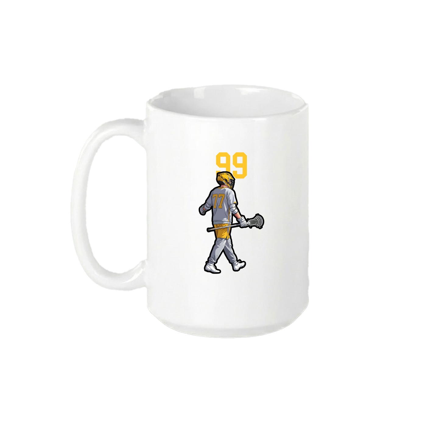 15oz Coffee Mug — Number Top in White