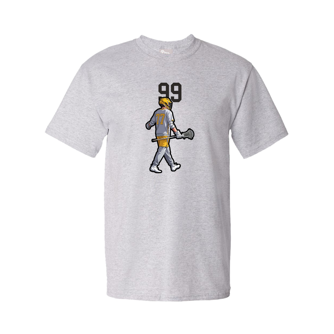 Youth Tee — Number Top in Grey