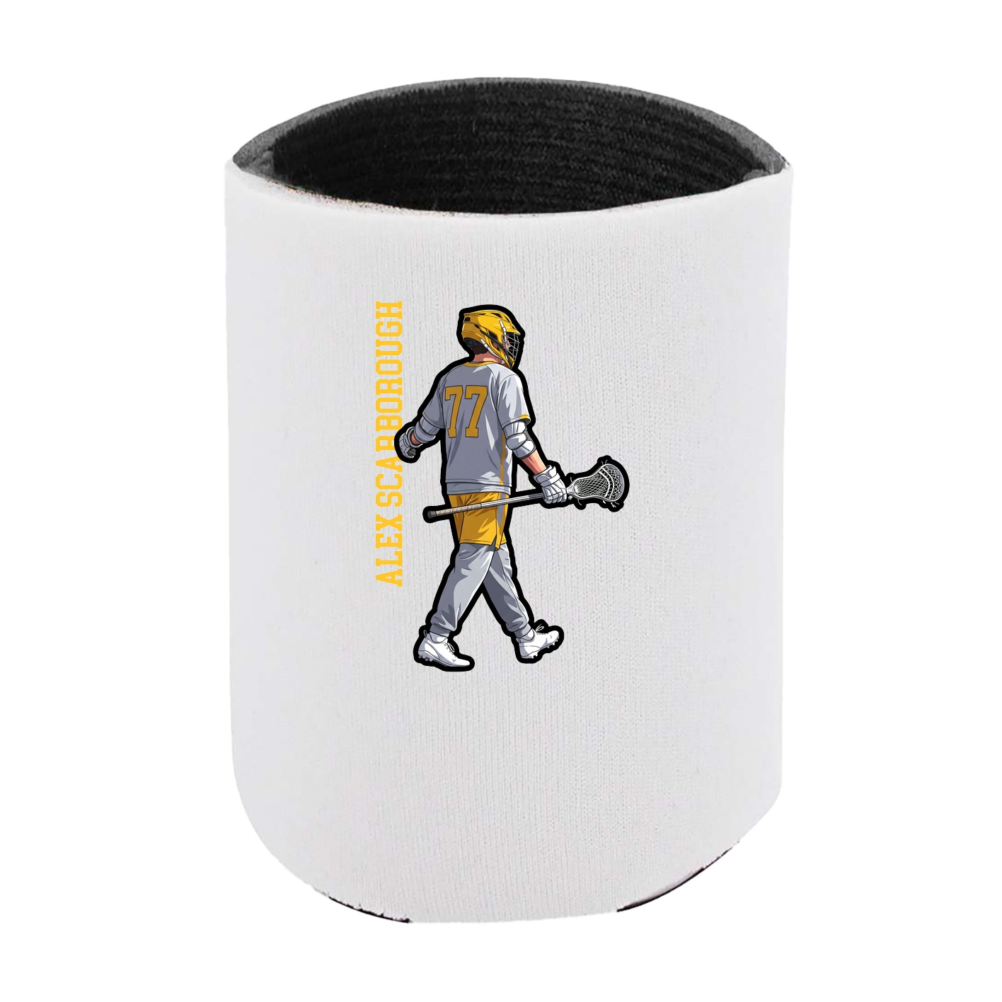 Can Holder — Name Vertical in White