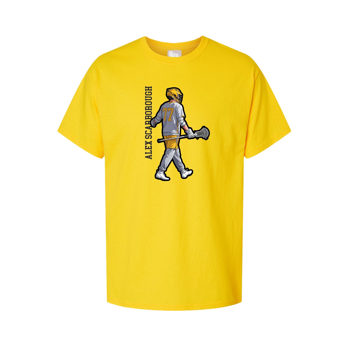Tee — Name Vertical in Gold