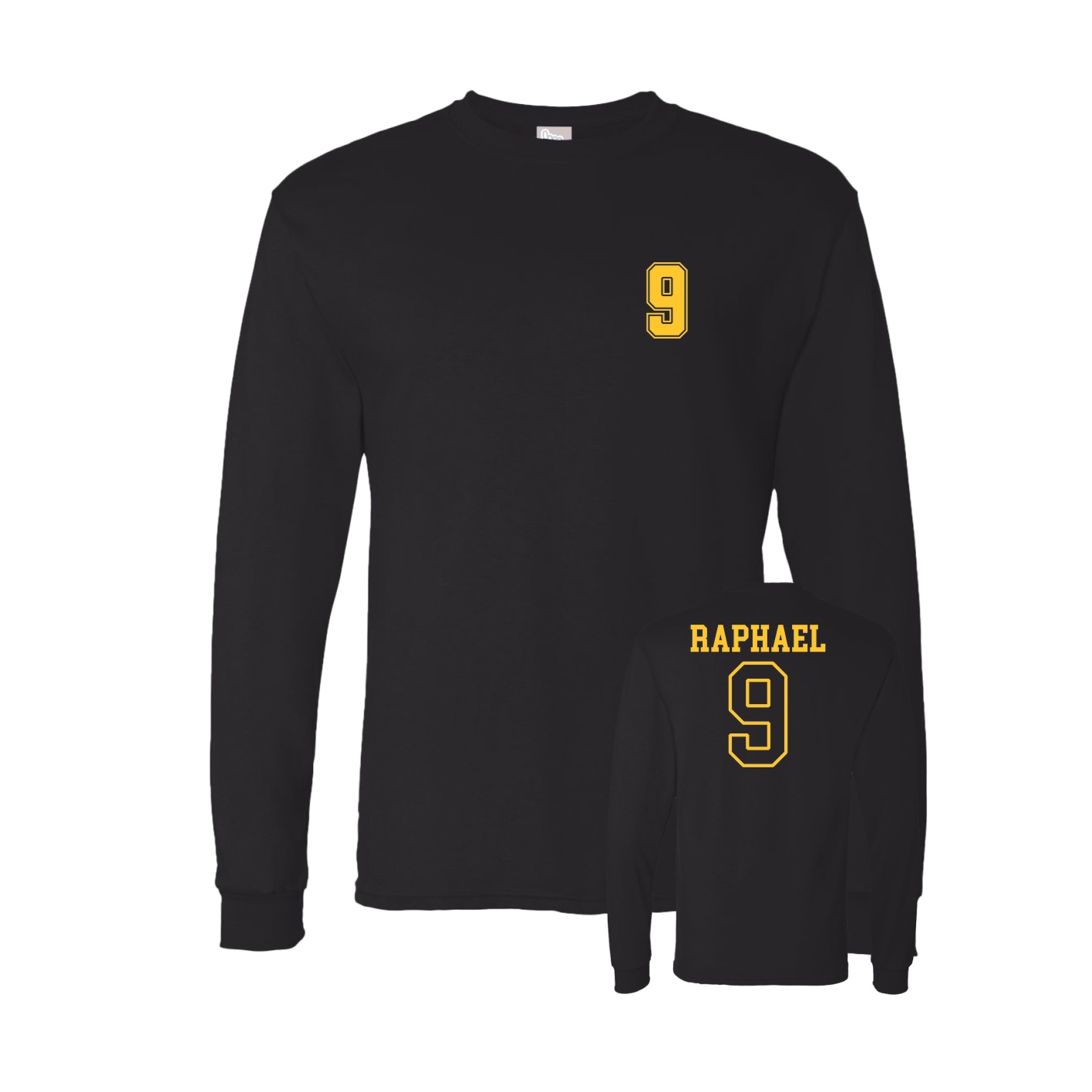 Long Sleeve Tee — Chest Back in Black