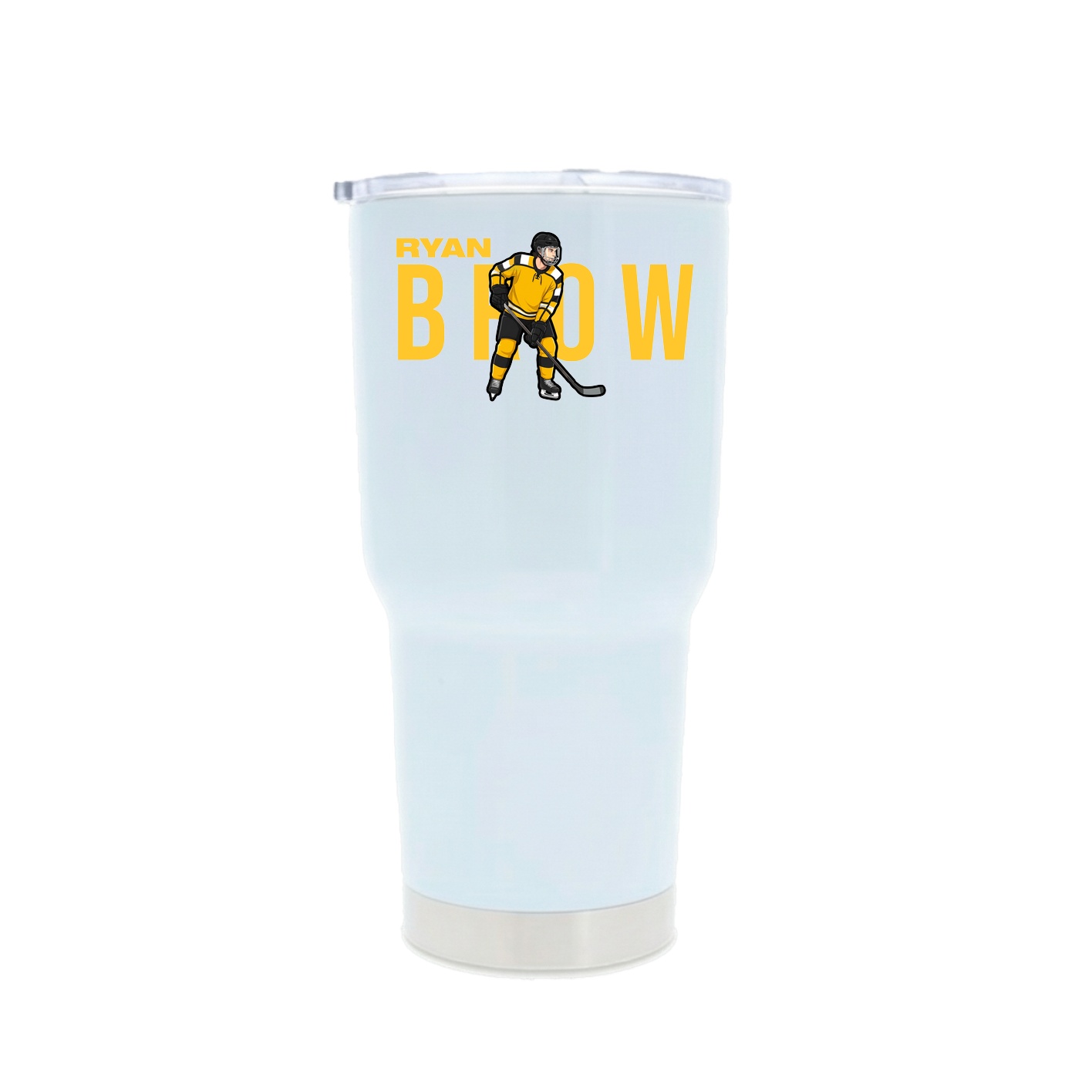 30oz Stainless Steel Tumbler — Player Name in White