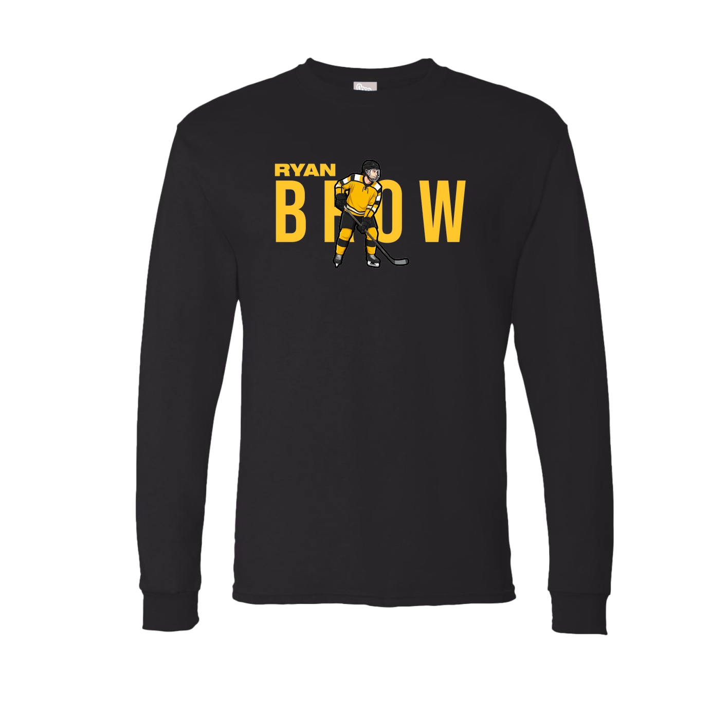 Long Sleeve Tee — Player Name in Black