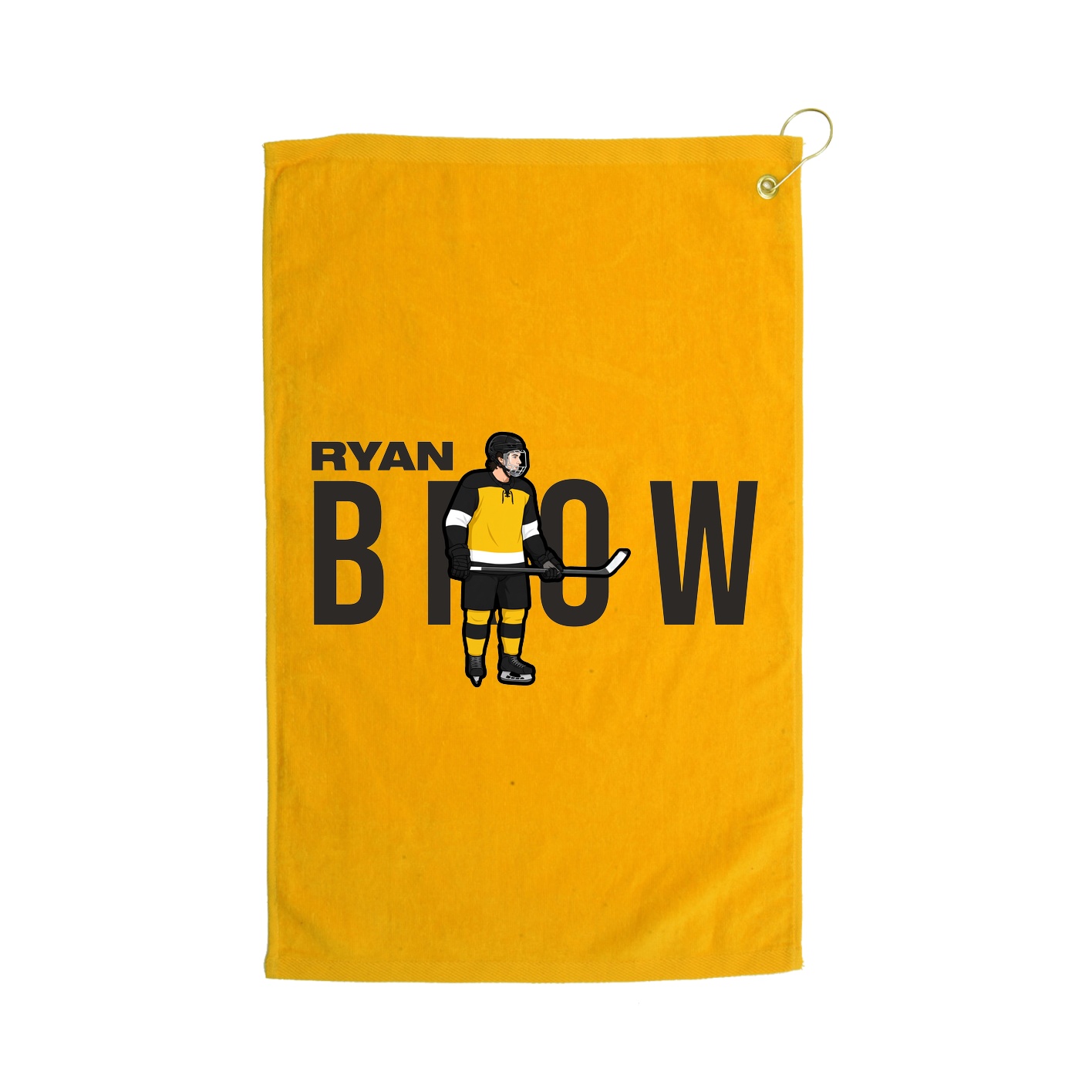 Golf Towel — Player Name in Gold