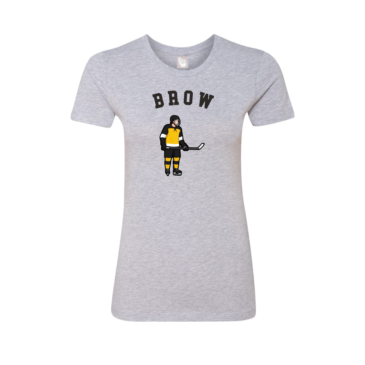 Fitted Women's Tee — Shirsey Arch in Grey