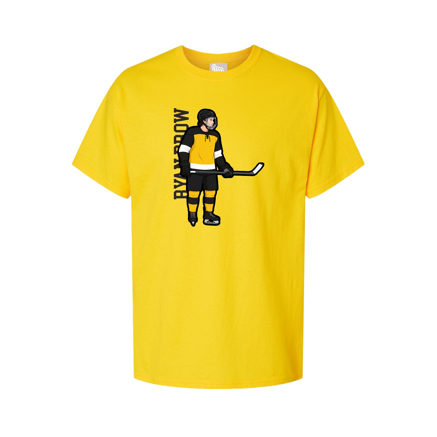 Youth Tee — Name Vertical in Gold