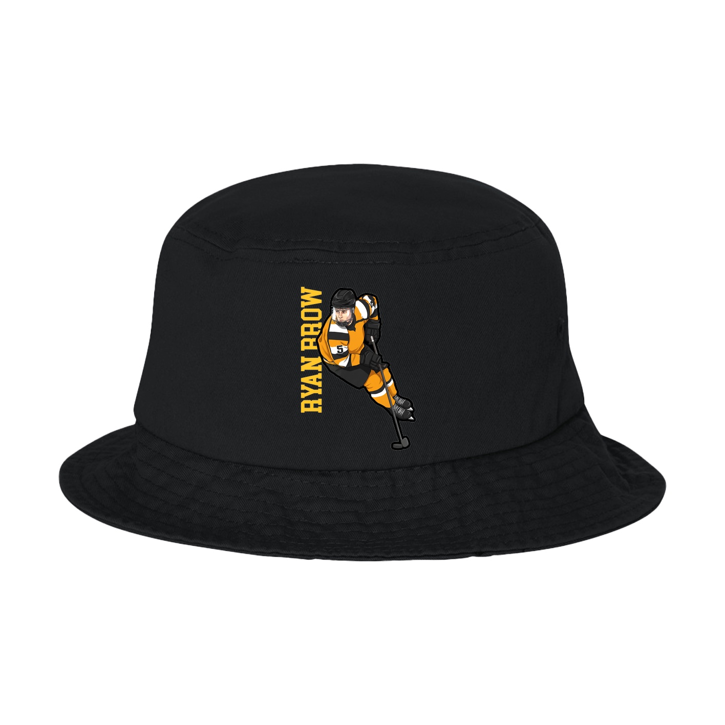 Bucket Cap — Name Vertical in Black