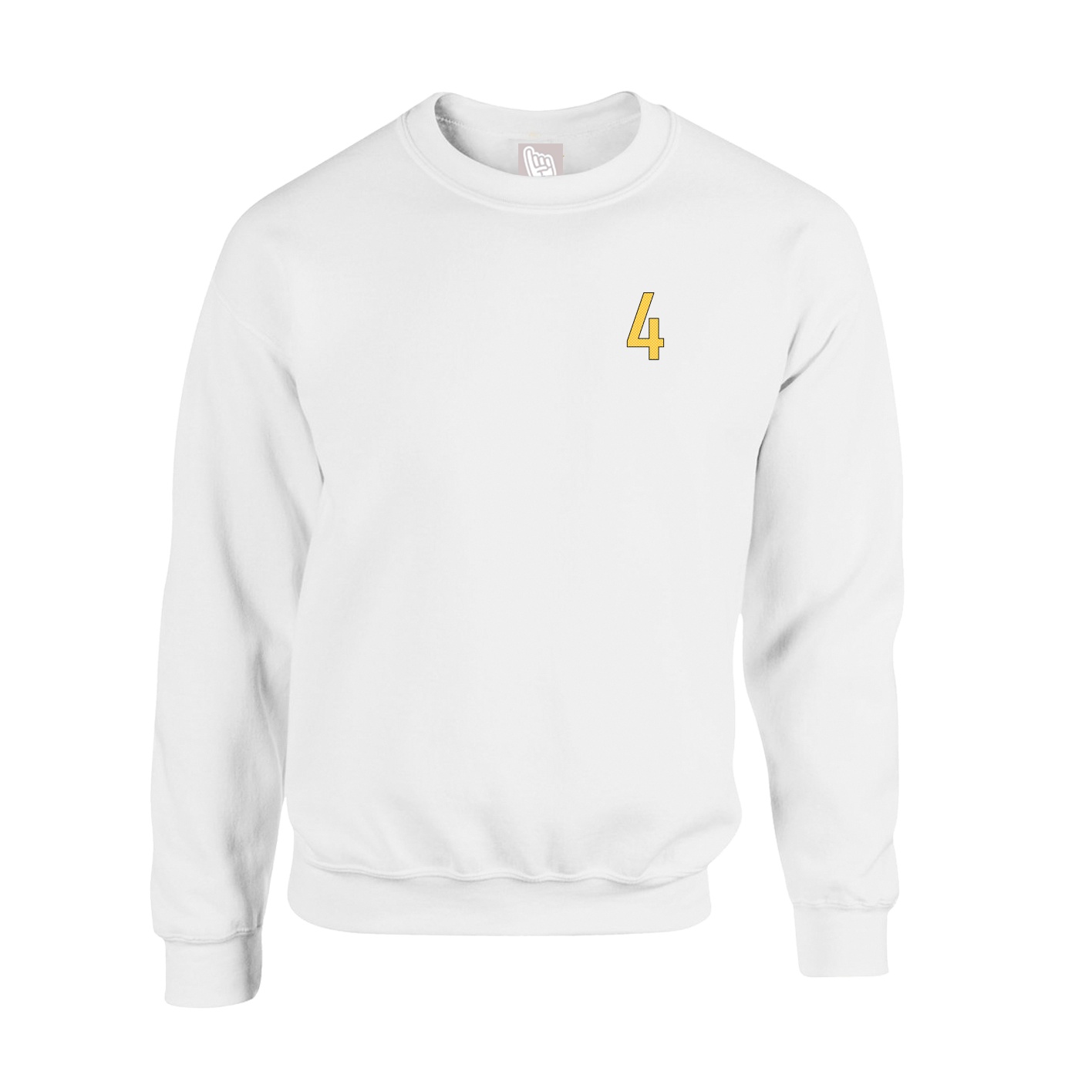 Fleece Crew — Front Shirsy in White