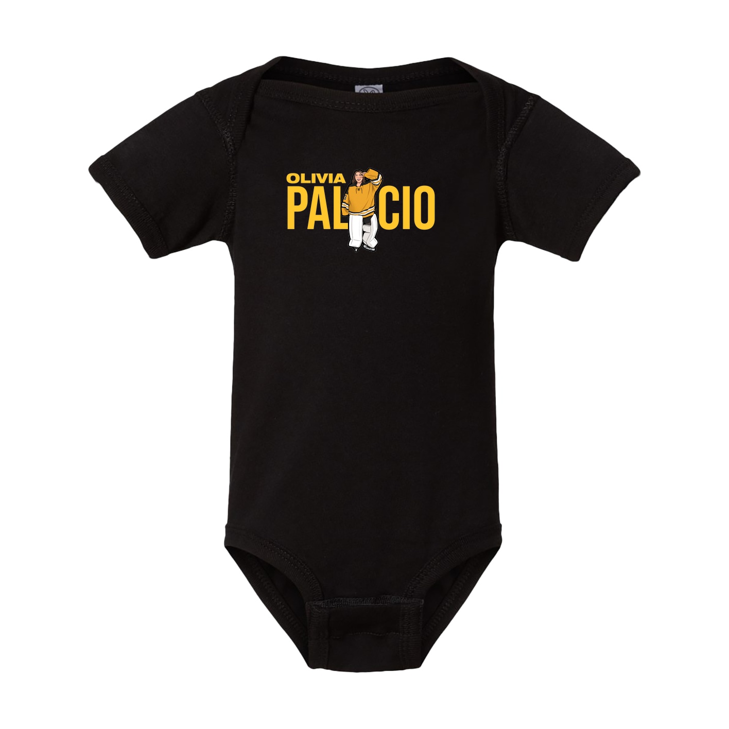 Baby Onesie — Player Name in Black