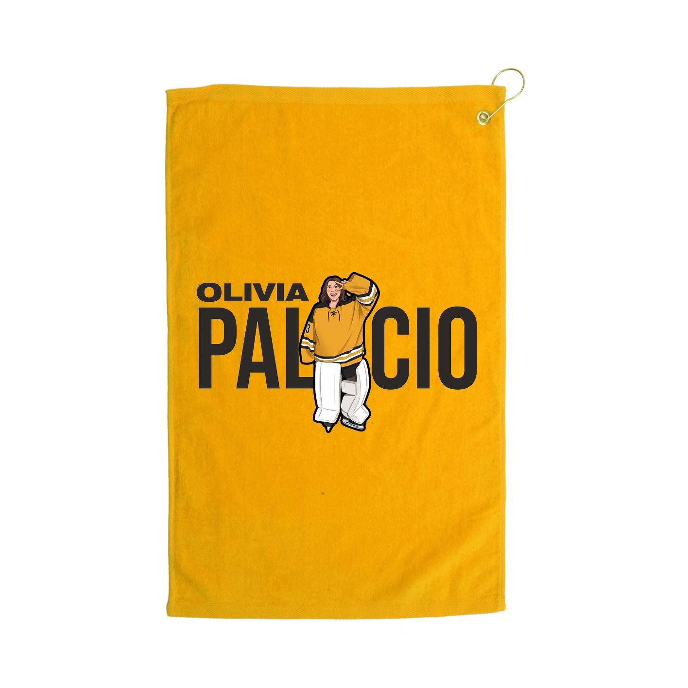 Golf Towel — Player Name in Gold