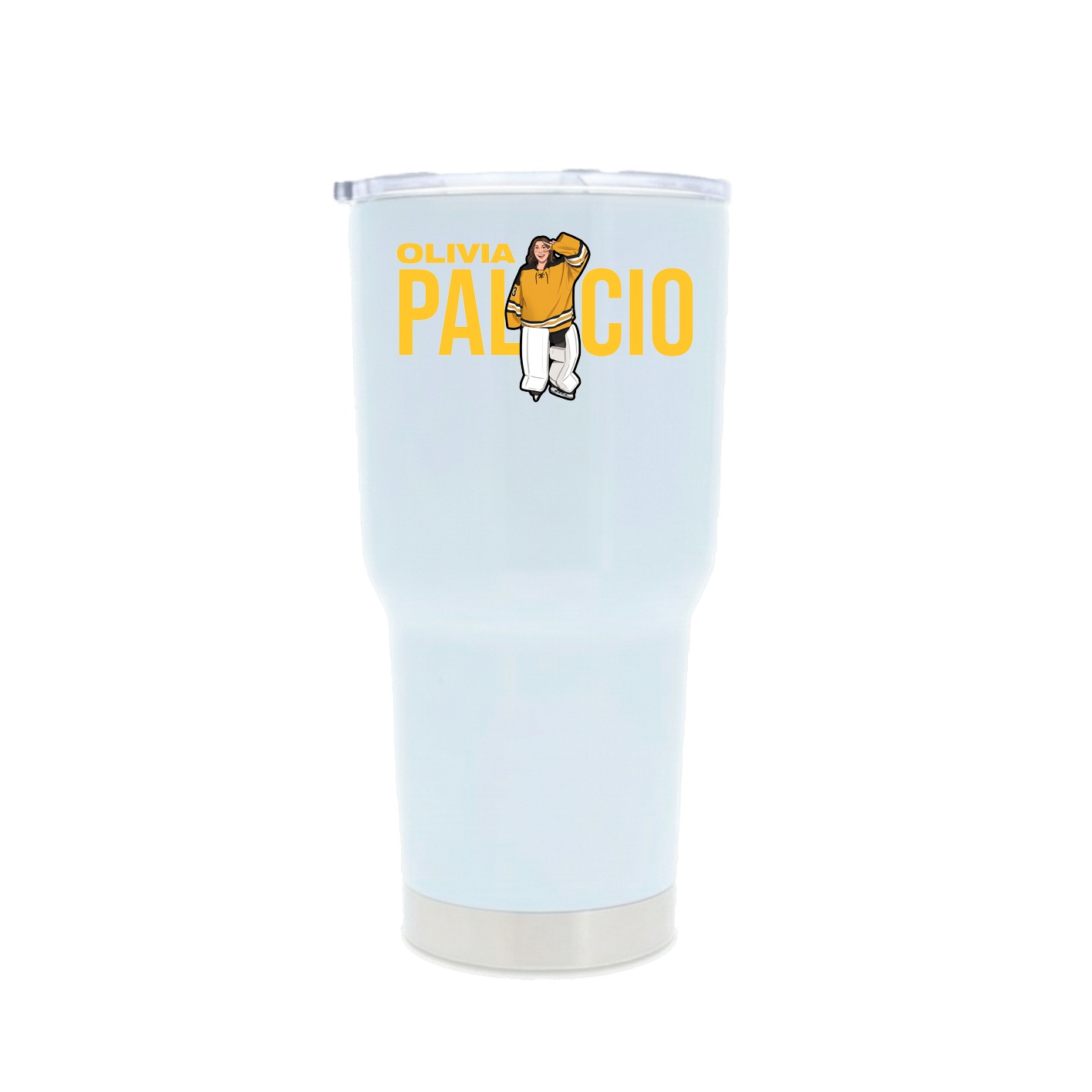 30oz Stainless Steel Tumbler — Player Name in White