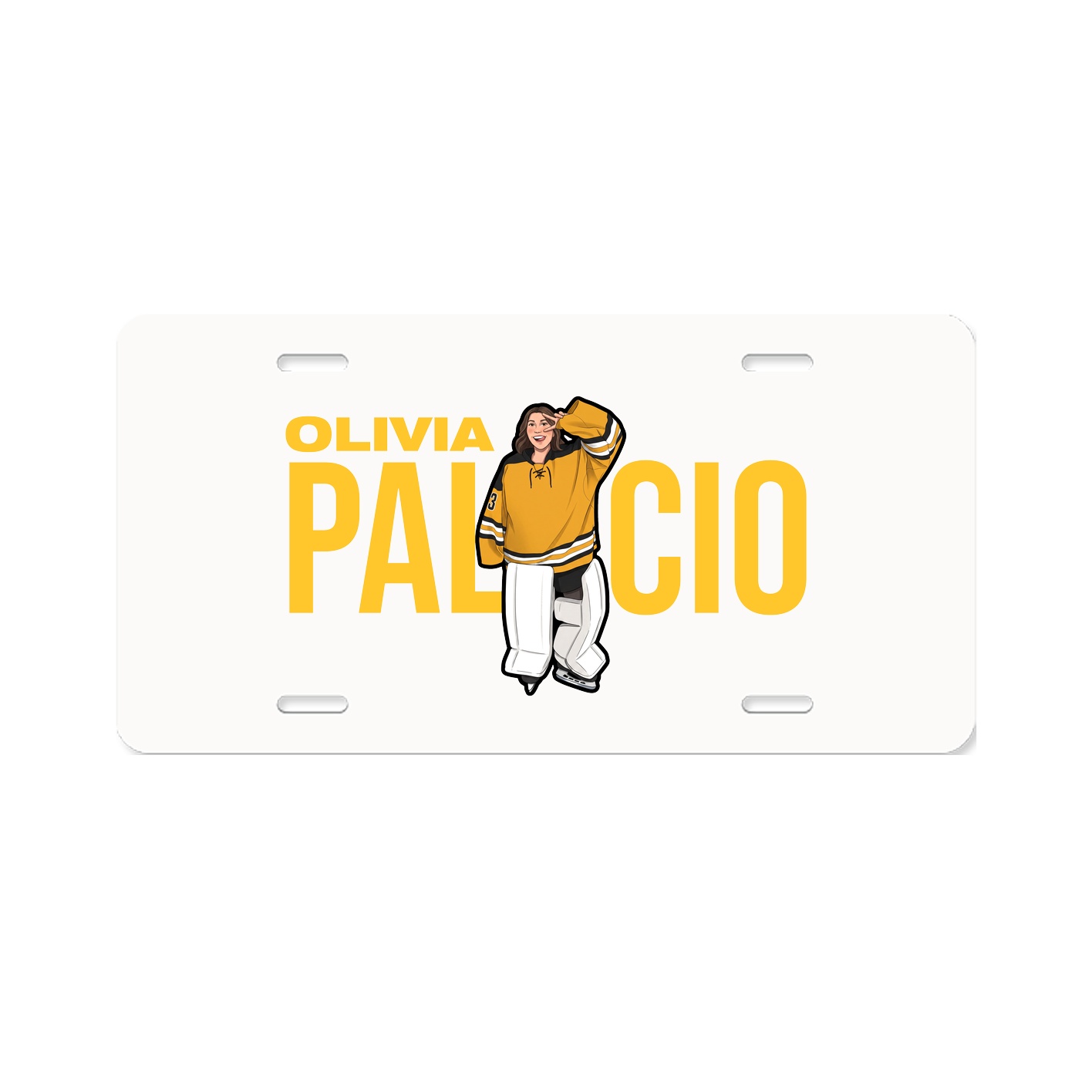 License Plate — Player Name in Classic
