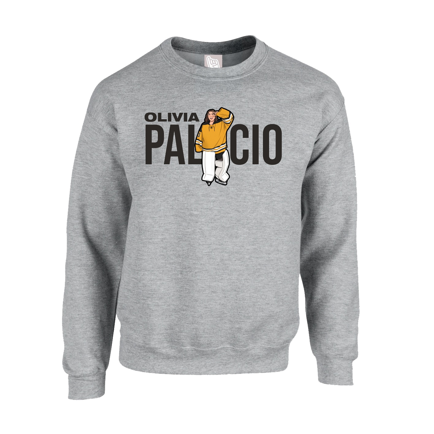 Fleece Crew — Player Name in Grey
