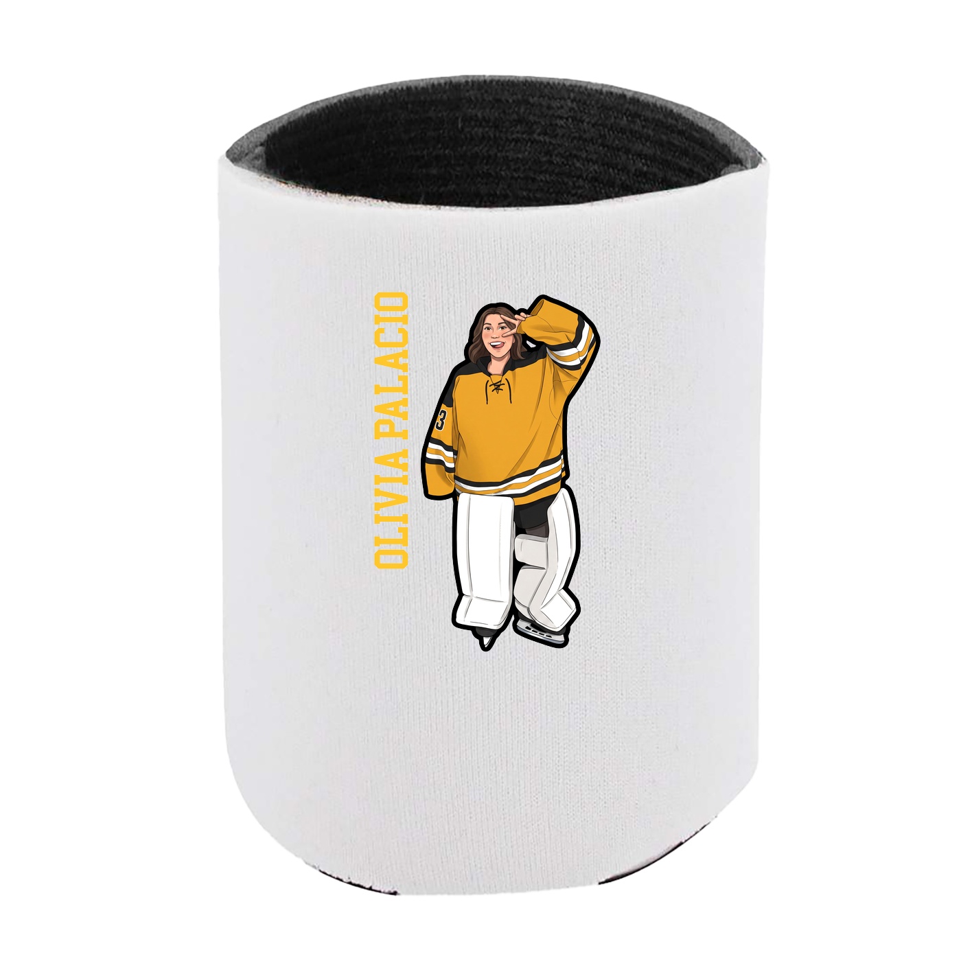 Can Holder — Name Vertical in White