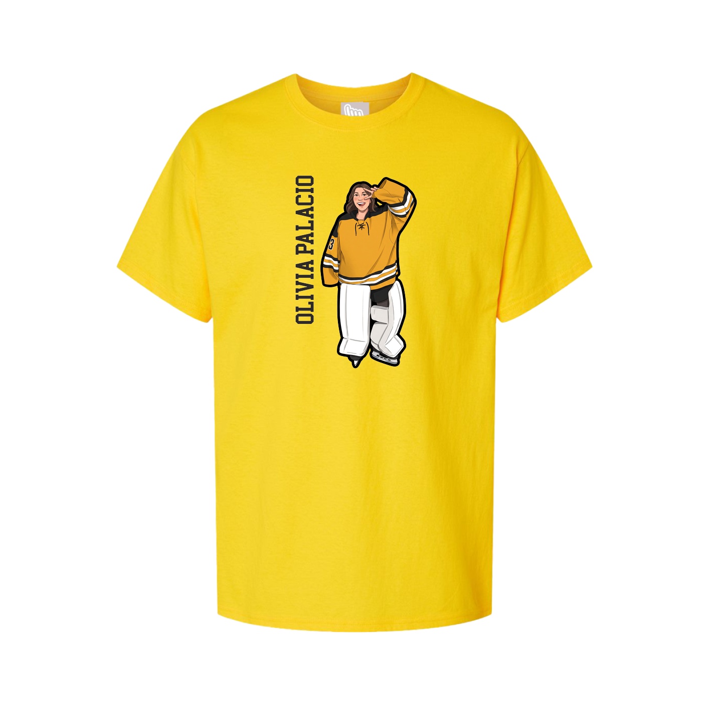 Tee — Name Vertical in Gold