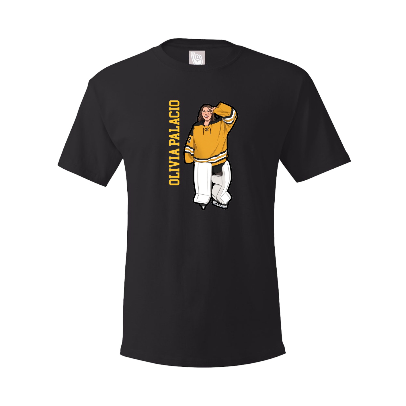 Youth Tee — Name Vertical in Black