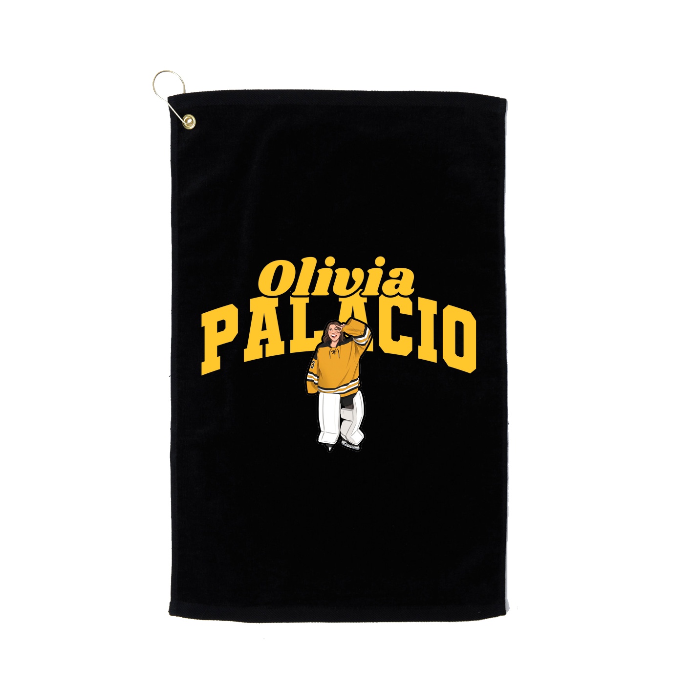 Golf Towel — Signature Arch in Black