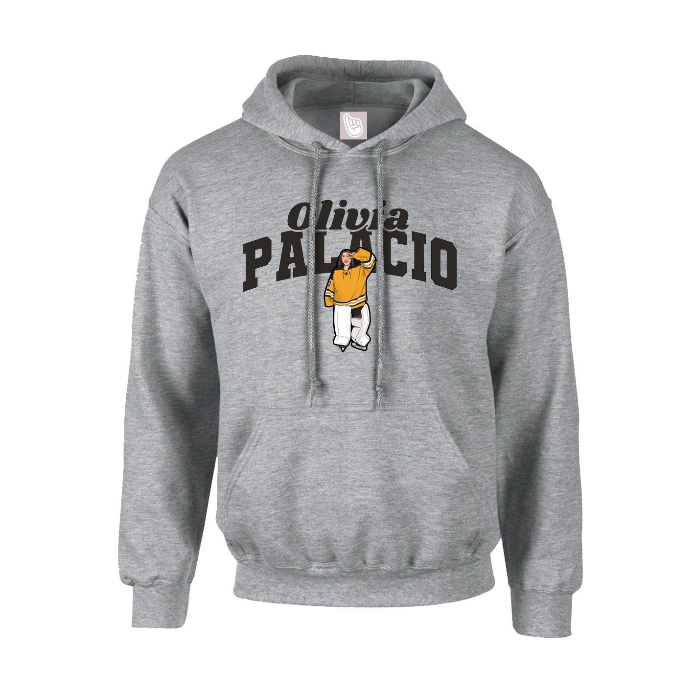 Youth Hoodie — Signature Arch in Grey