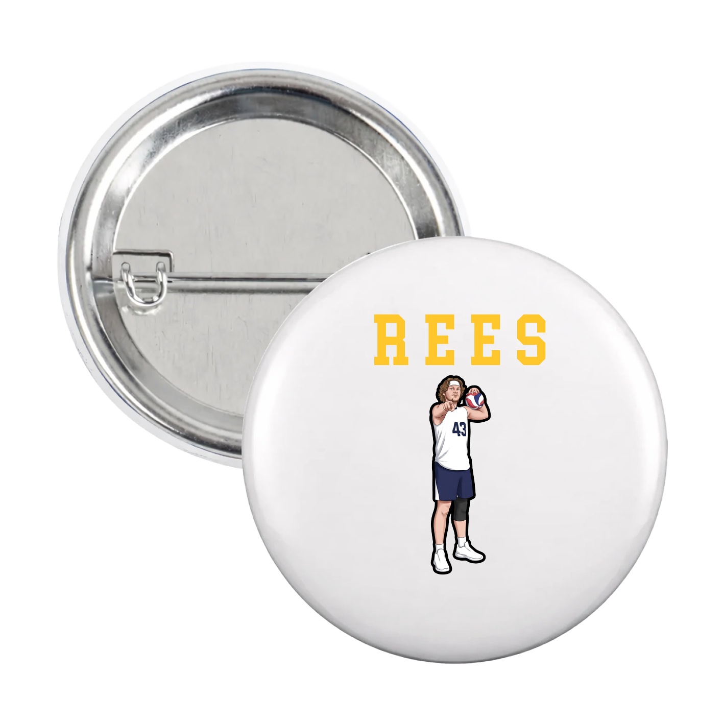 Game Day Button — Shirsey in White