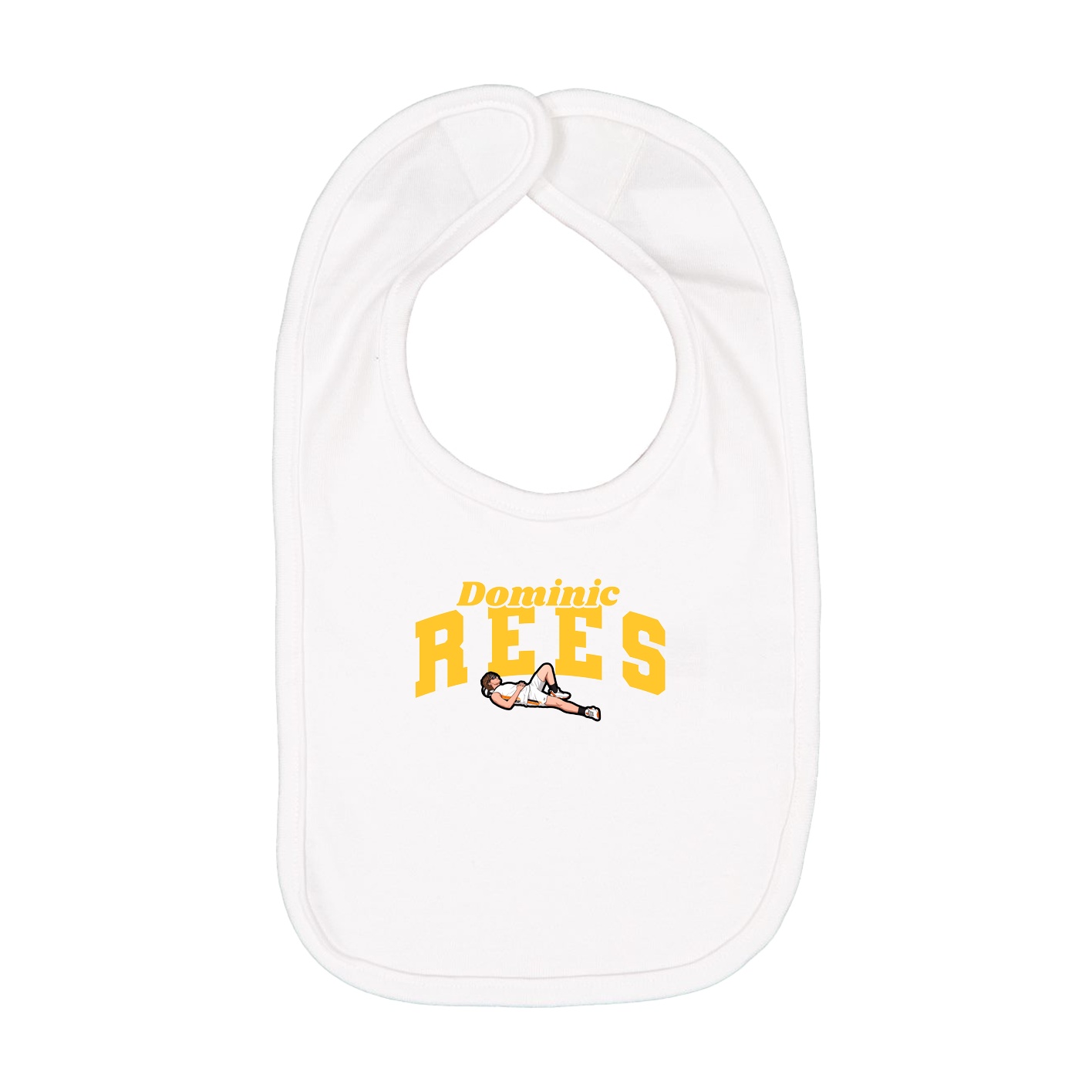 Infant Bib — Signature Arch in White