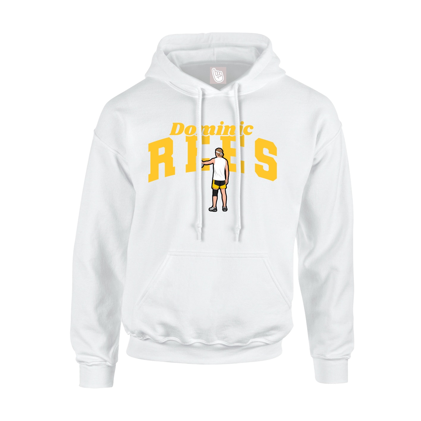 Hoodie — Signature Arch in White