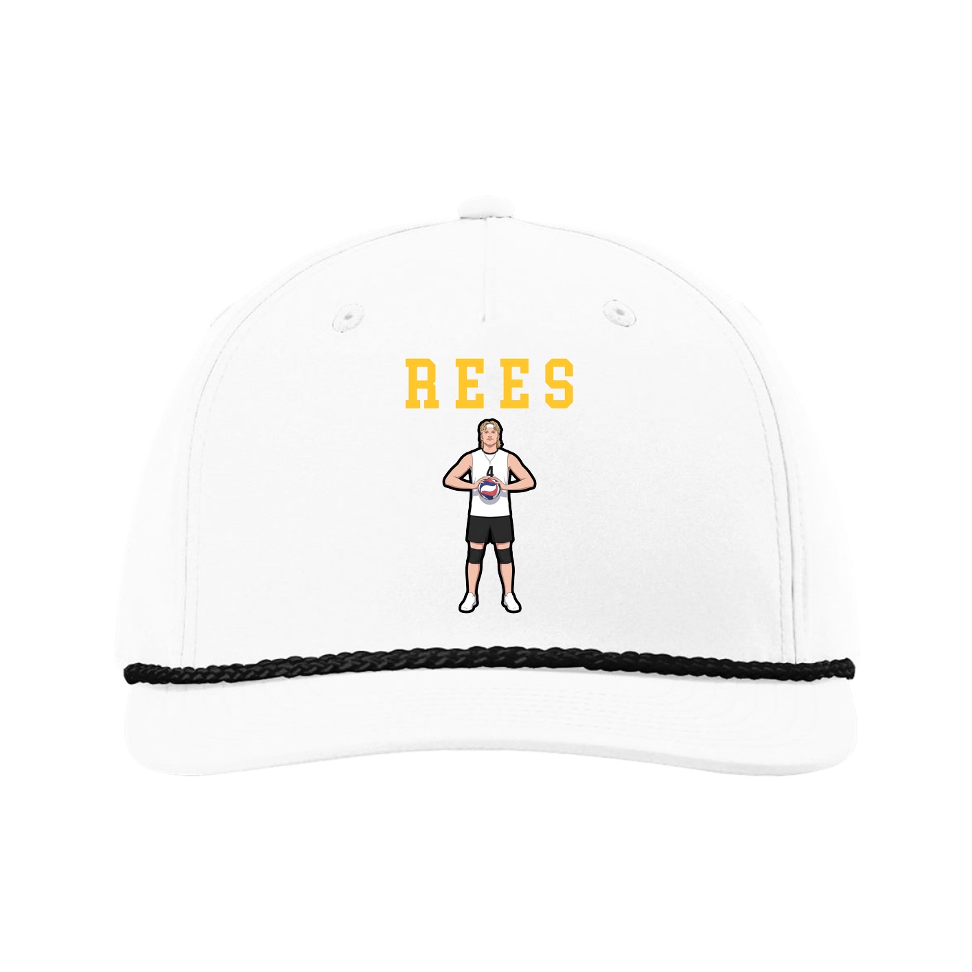 Five-Panel Classic Rope Cap — Shirsey in White