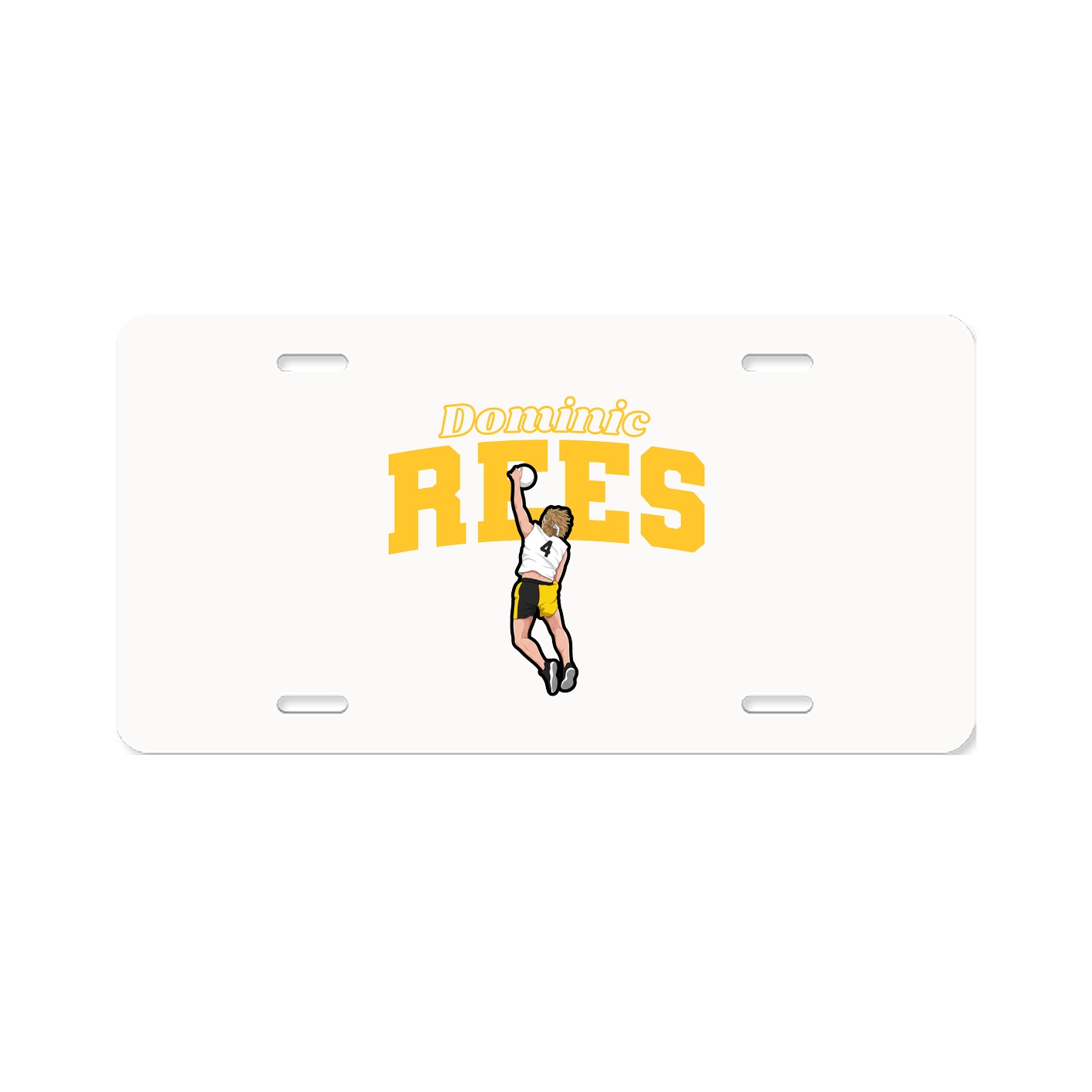 License Plate — Name Arch in Classic