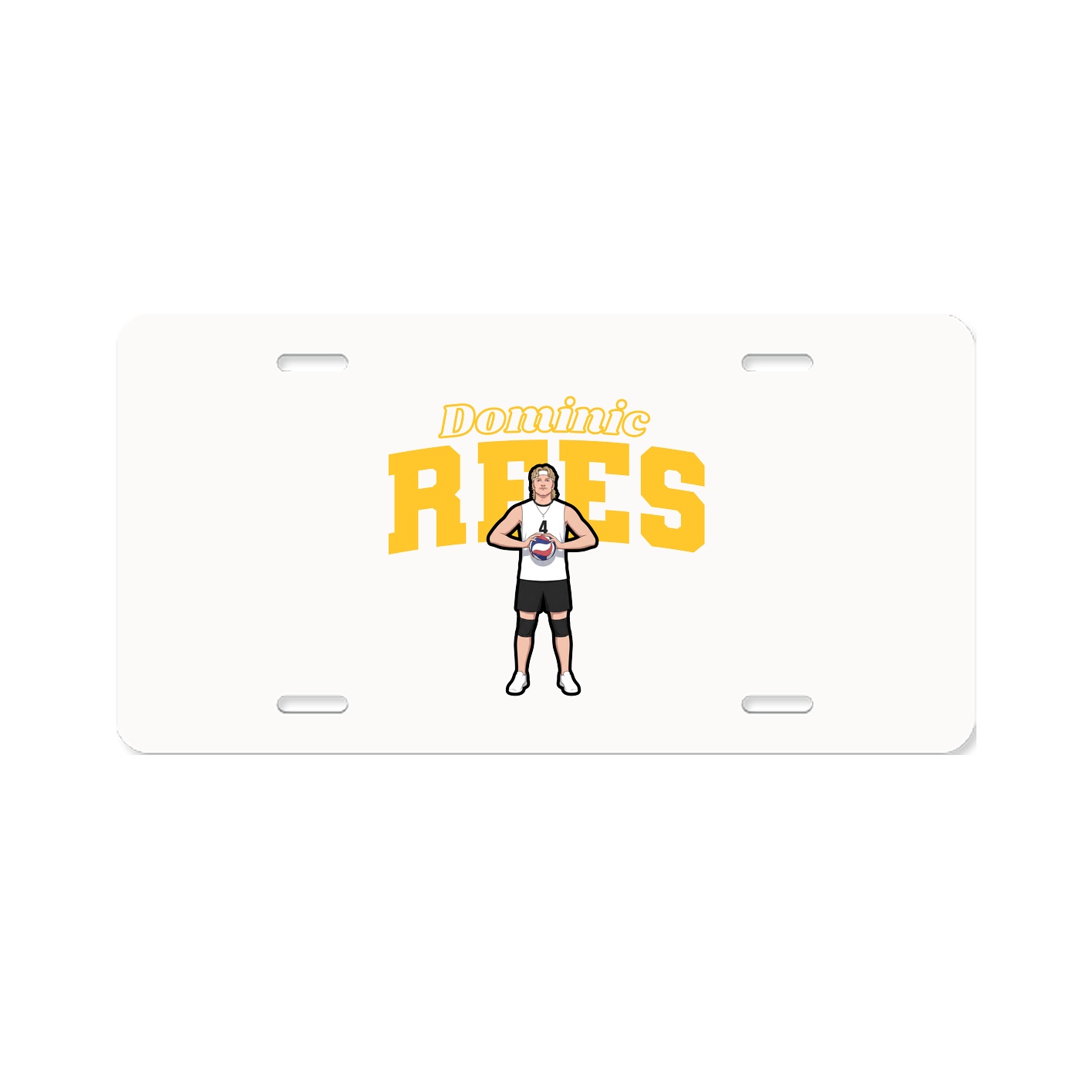 License Plate — Name Arch in Classic