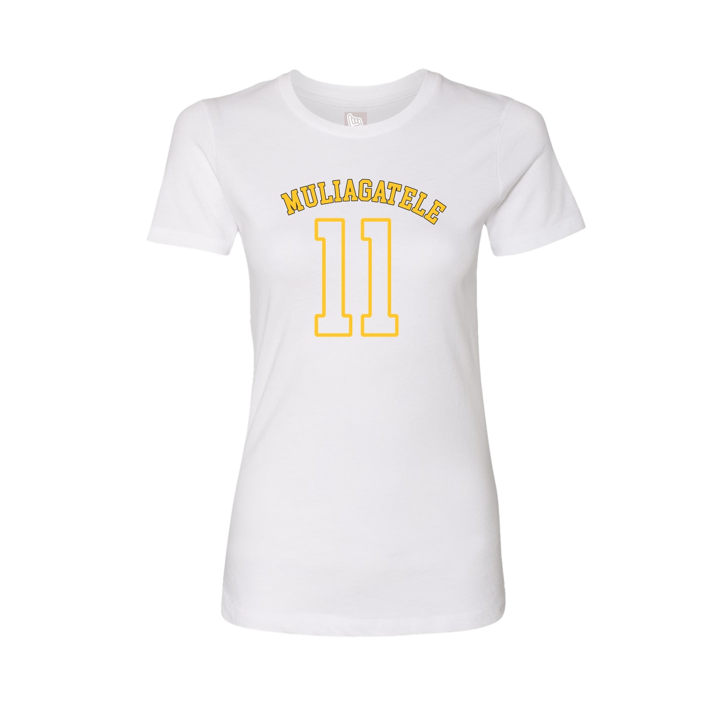 Fitted Women's Tee — Shirsey Arch in White