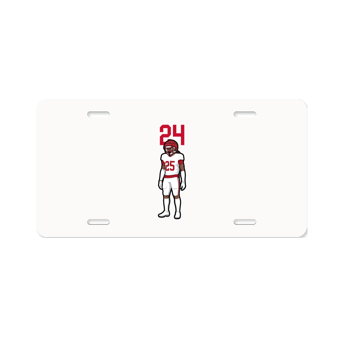 License Plate — Number Top in Classic