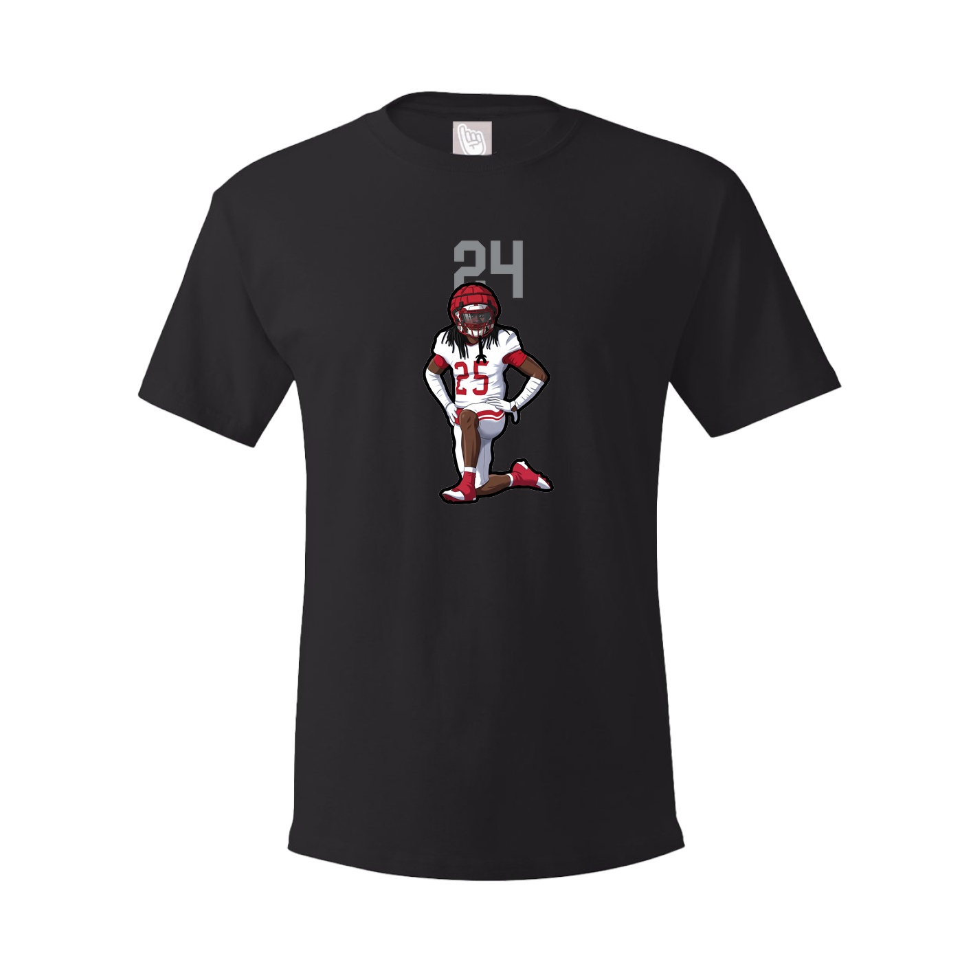 Youth Tee — Number Top in Black