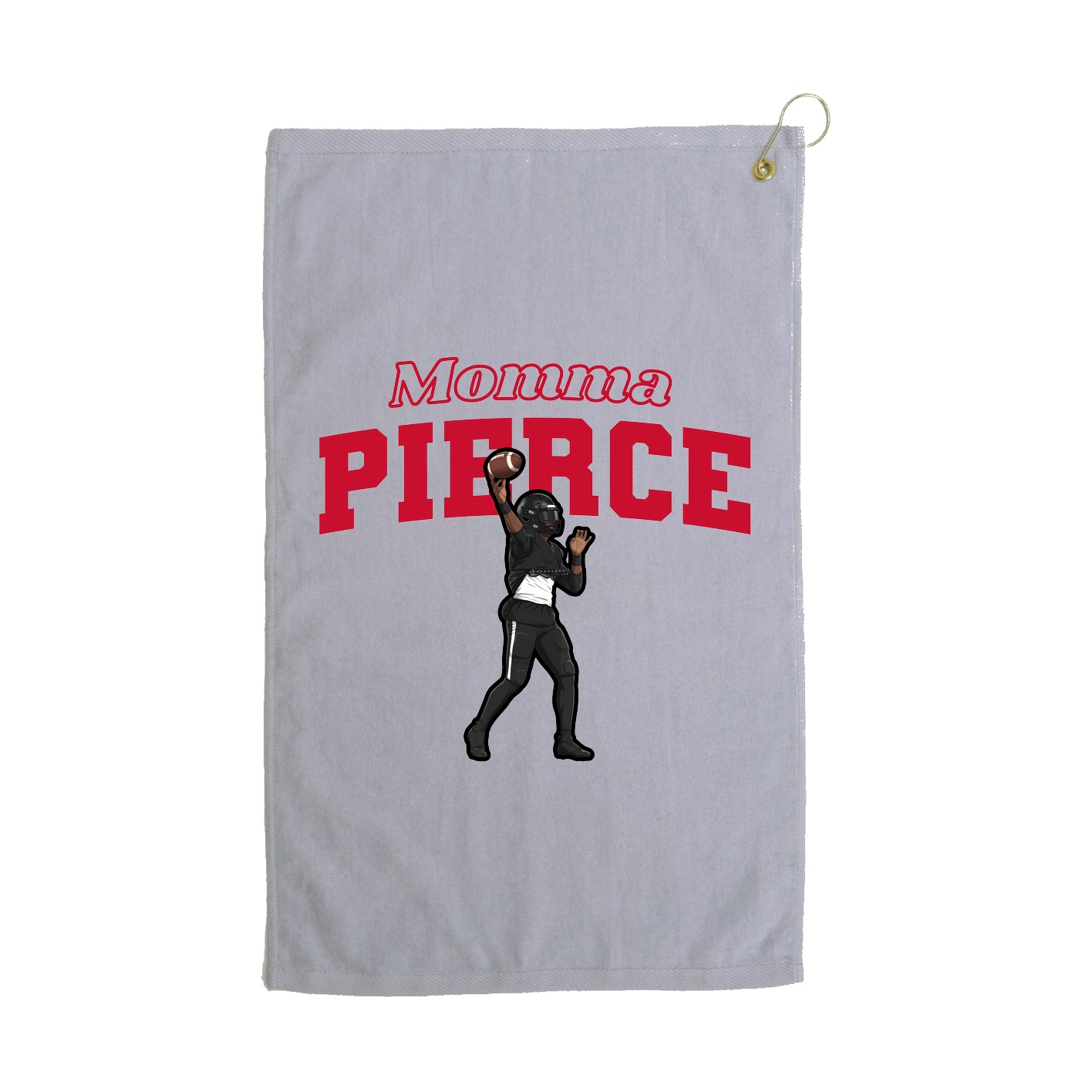 Golf Towel — Mothers Day Block in Grey