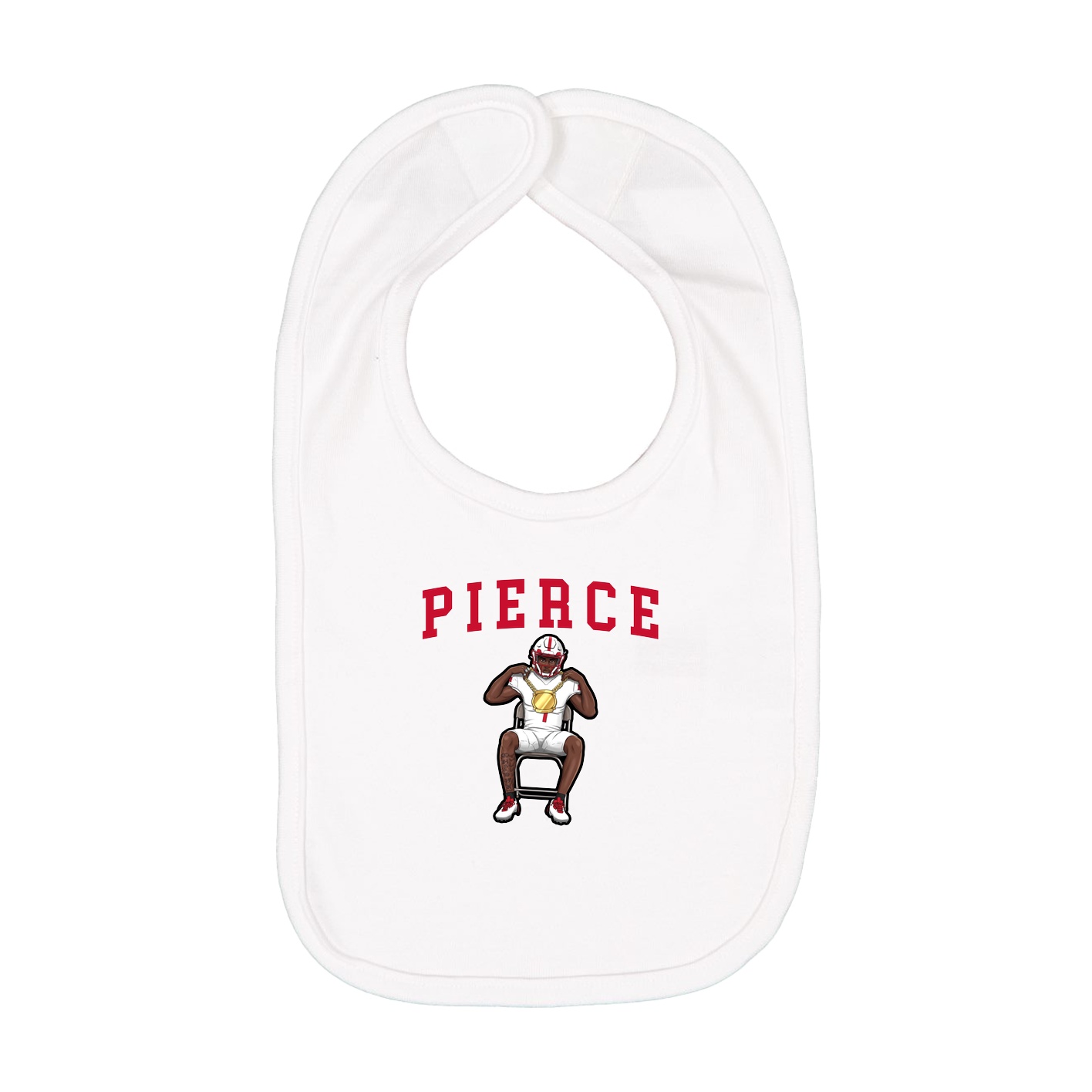 Infant Bib — Shirsey in White