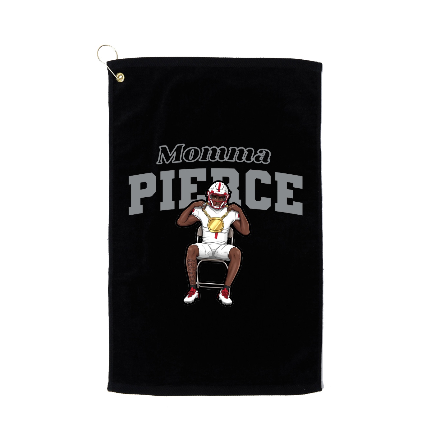 Golf Towel — Mothers Day Block in Black
