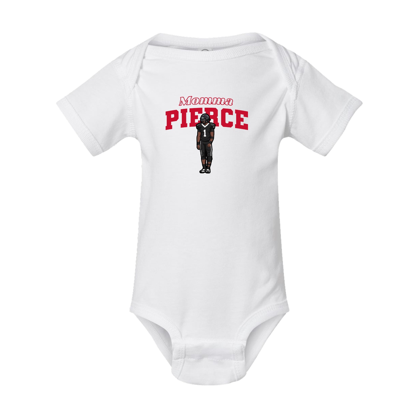 Baby Onesie — Mothers Day Block in White