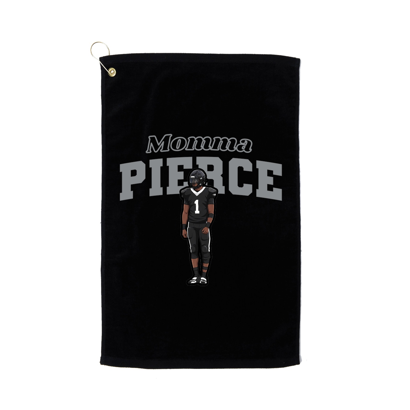 Golf Towel — Mothers Day Block in Black