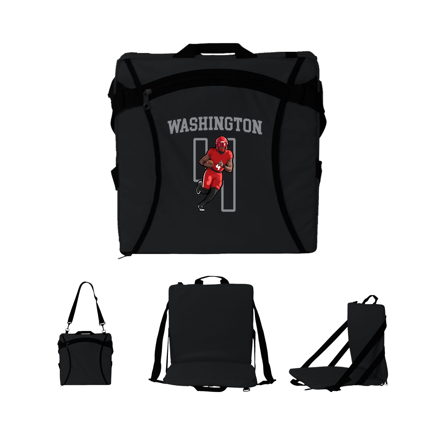 Folding Stadium Seat — Shirsey in Black