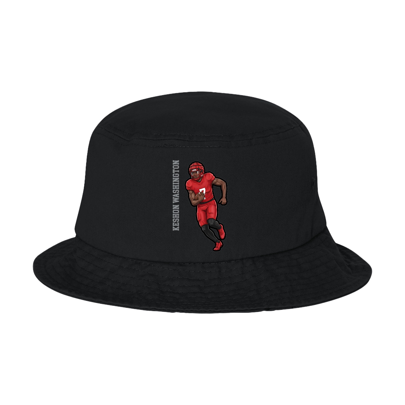 Bucket Cap — Name Vertical in Black