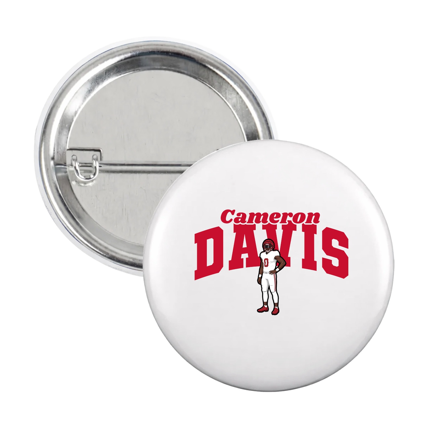 Game Day Button — Signature Arch in White