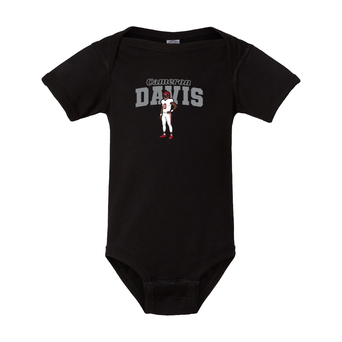 Baby Onesie — Name Arch in Black