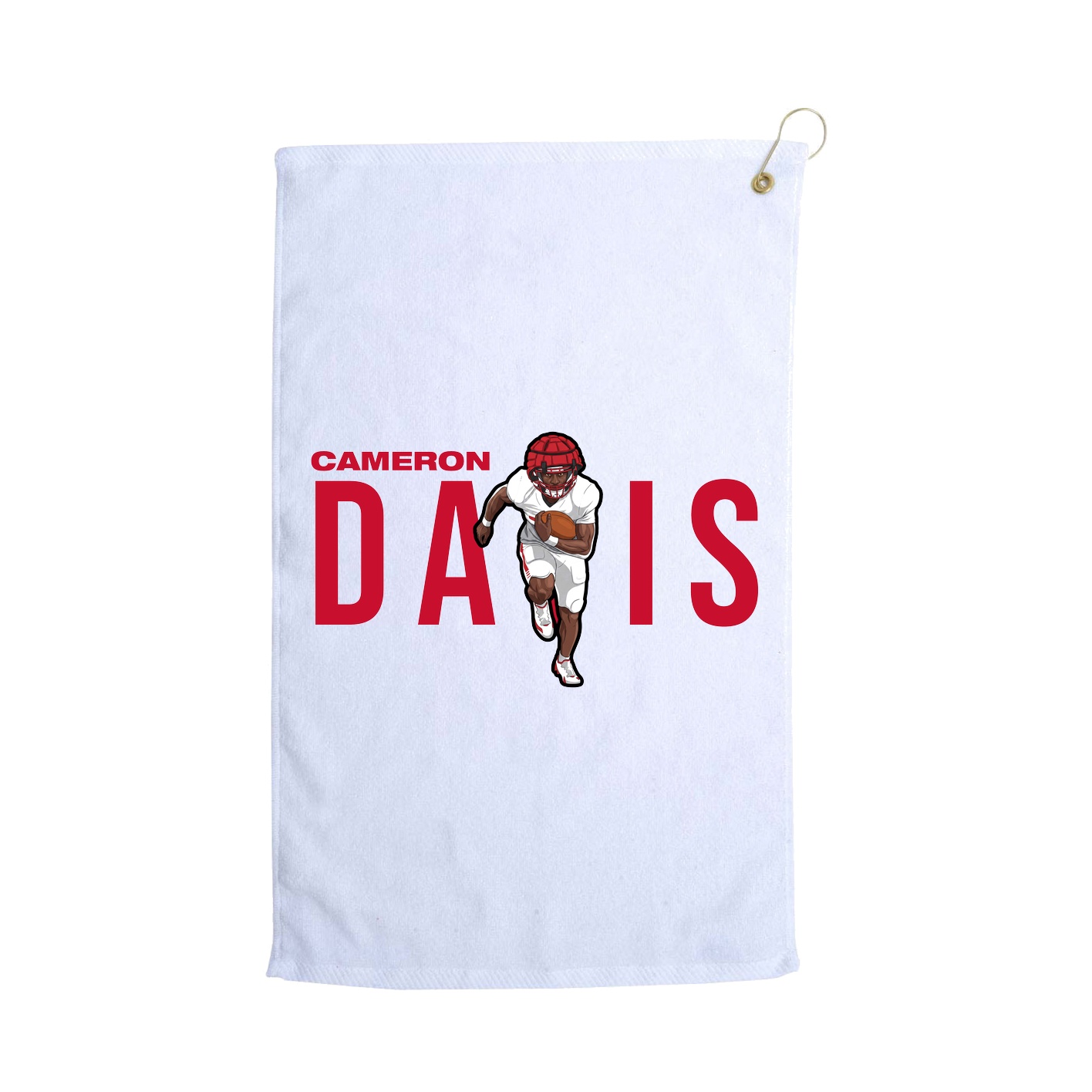 Golf Towel — Player Name in White