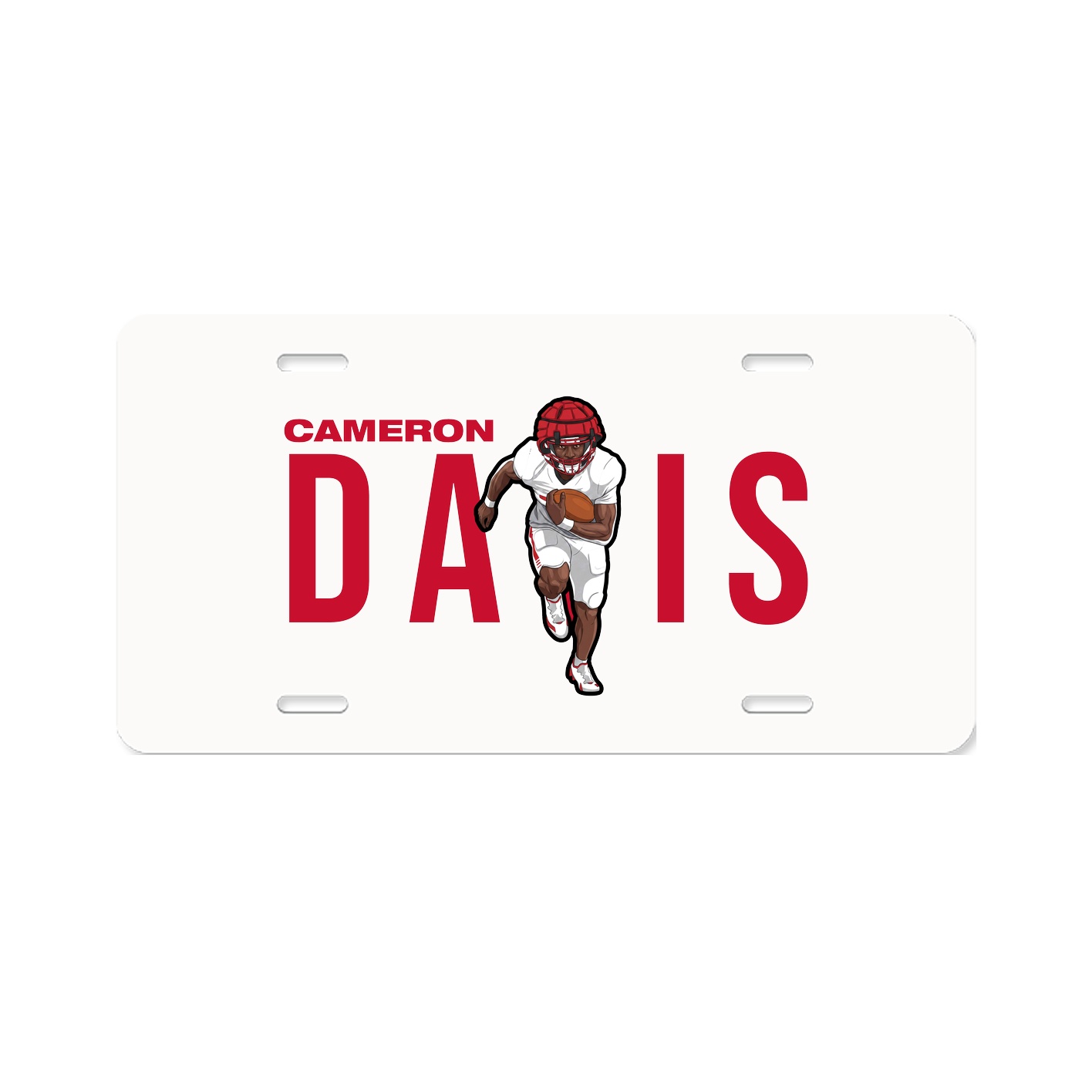 License Plate — Player Name in Classic
